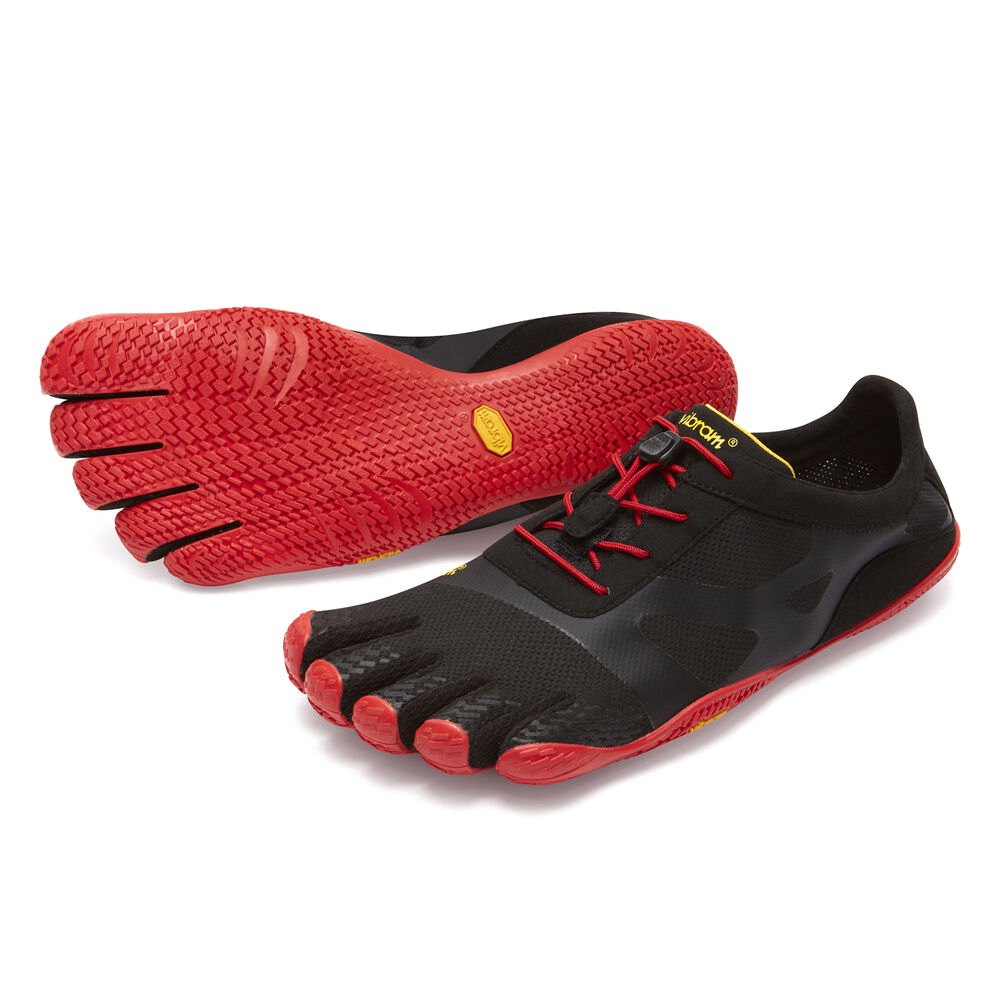 Vibram Five Fingers Mens Training Shoes - Black/Red - KSO EVO - 21805-HXDO